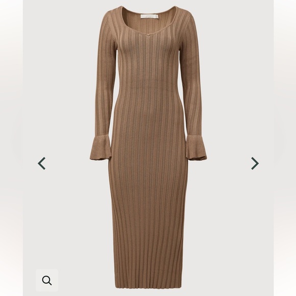 NWT - Rachel Parcell Wide Rib Sweater Dress in Grey - Picture 6 of 10